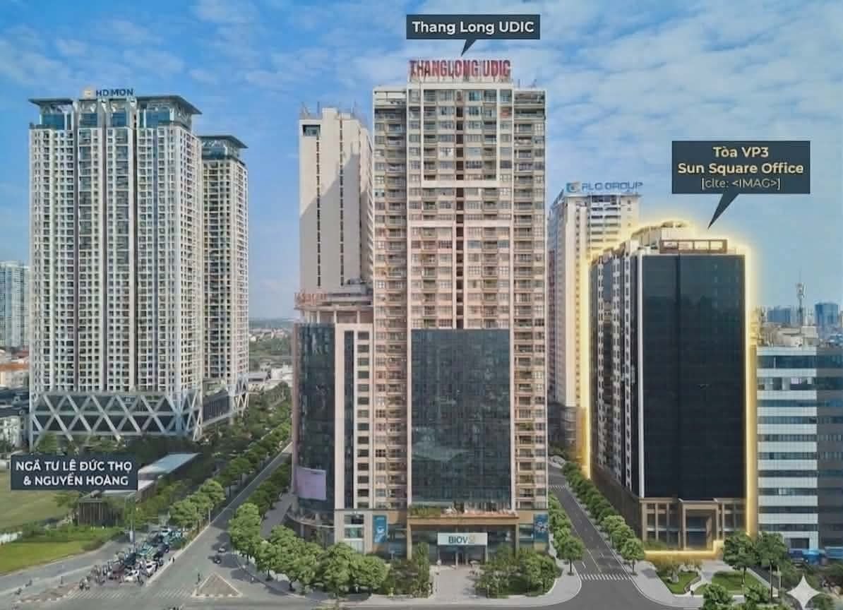 Sun Square Office VP3 tại 21 Lê Đức Thọ